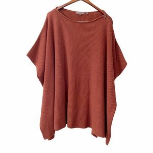 Vince Rust Off-the-Shoulder Sweater